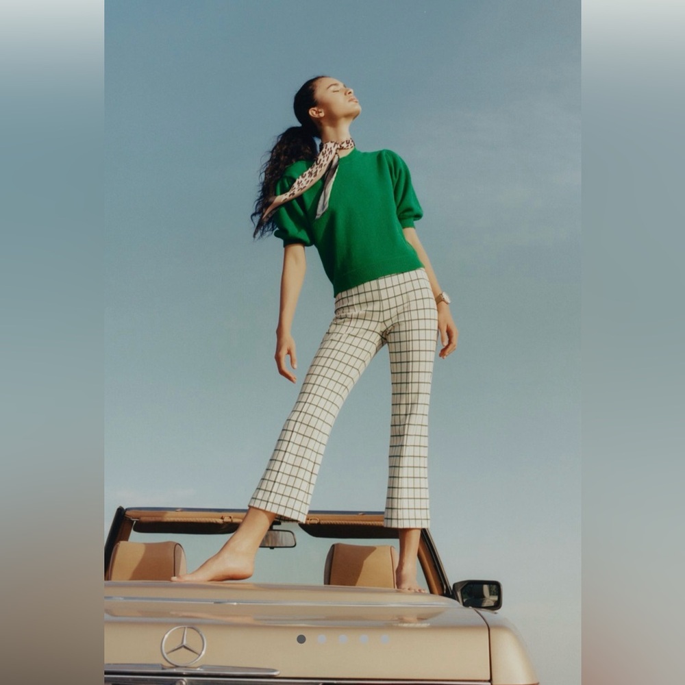 Anthropologie The Essential Cropped Flare Trousers